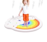 Sprinkler Play Mat, PVC Water Toy, 68.9x64.17in Folding Splash Pad, Compact Interactive Fun Design, Authentic Leakproof Material for Backyard Lawn Pool Camping Yard Use