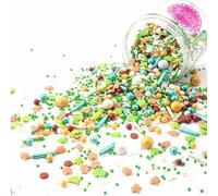 Sprinkles Weihnachtstraum Mix verde blanco dorado 180g decoraciones navideñas de galletas de azúcar - STREUSEL GLÜCK - perfecto para galletas navideñas cupcakes muffins cakepops