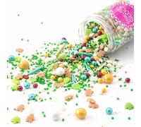 Sprinkles Weihnachtstraum Mix verde blanco dorado 90g decoraciones navideñas de galletas de azúcar - STREUSEL GLÜCK - perfecto para galletas navideñas cupcakes muffins cakepops