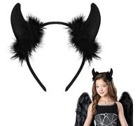 Sprinlot Diadema de Halloween, Diadema Angel, Diablo Diadema, Diadema de Halloween Carnaval Fiesta Cosplay, Regalo Angel de Halloween Navidad