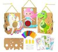 Sprinlot Set de Linternas Artesanales, 3pcs Linterna San Martín, Regalo de Fiesta con Linterna