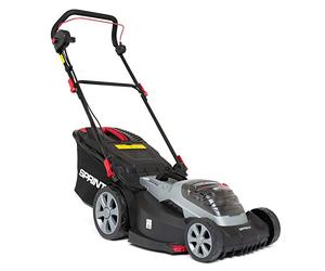 Sprint 2x18V (36V) Cortacésped con batería de litio, 440P18V, 44cm, Powered by Briggs & Stratton, hasta 640 m2, Incluyendo 2x5Ah Baterías y Doble Cargador, 5 años de Garantía