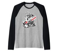 Sprint Car/Dirt Track Racing/Coche de Carreras: Juega en la Suciedad Camiseta Manga Raglan