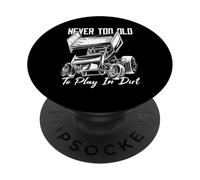 Sprint Car/Dirt Track Racing: Juega en Tierra PopSockets PopGrip Adhesivo