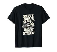 Sprint Car Racing Rev Gas Slide Dirt Track Humor Camiseta