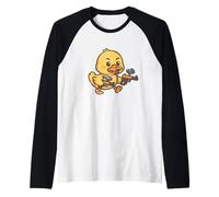 Sprint de Doble Tiro de Pato Paintball Camiseta Manga Raglan