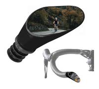 Sprintech - Espejo retrovisor para Bicicleta de Carreras, Ligero, Totalmente Ajustable y sin Vibraciones, con Revestimiento Cromado de 9 Capas y Carcasa de ABS a Prueba de Golpes para Barras de caída