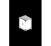 SPRINZ agate R Plus Puerta de ducha giratoria de esquina a medida o puerta con panel lateral, dimensiones hasta: 1000x1200x2000mm, AR15.2CH, Cabinas de ducha: Piezas de montaje: Cromo, tipo de vidrio: