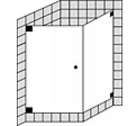 SPRINZ Omega a medida con puerta batiente o puerta incl. pared lateral, dimensiones hasta: 1000x1000x2000mm, O13.0SO, Cabinas de ducha: Equipamiento: superficie especial, tipo de vidrio: luz de crista
