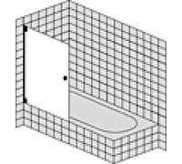 SPRINZ Omega Plus puerta batiente a medida para baño, dimensiones hasta: 1000x1500mm, O41.3CH, Cabinas de ducha: Piezas de montaje: Cromo, tipo vidrio: luz de cristal con SpriClean
