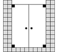 SPRINZ Omega puertas giratorias a medida para nicho, dimensiones hasta: 1200x2000mm, O22.1CH, Cabinas de ducha: Piezas de montaje: Cromo, tipo vidrio: luz de cristal con SpriClean