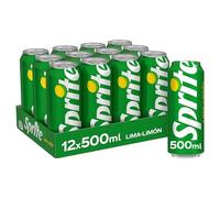 Sprite Lima Limón, Refresco Bajo en Calorías - Pack 12 Latas 500ml