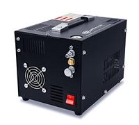 Spritech PCP Air Compressor,Built-in Power Converter,Portable 4500Psi/30Mpa,Water/Oil-Free,PCP Paintball Tank Air Pump, Powered by 12V Car DC or Home 110V AC with Oil-Moisture Filter