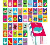 SpriteGru Juego de Memoria de Primeras Palabras, 80 Tarjetas de Palabras para Bebés y Niños Pequeños, Juegos Educativos de Tarjetas Flash para Actividades de Preescolar y Jardín de Infantes