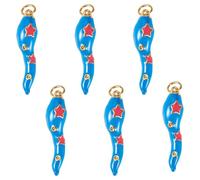 Spritewelry 100 dijes de pimienta picante de aleación esmaltada, dijes de chile rojo, accesorios de joyería, accesorios para pulsera, aretes, collares, manualidades, agujero: 2 mm, Latón