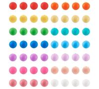 Spritewelry 140 cuentas de silicona de 9 mm, cuentas redondas coloridas de silicona, bolas de goma, cuentas espaciadoras sueltas para bolígrafo, llavero, cordón, fabricación de joyas