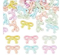 Spritewelry 30 cuentas acrílicas con lazo iridiscente, espaciador suelto para pulseras, collares, aretes, joyería