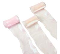 Spritewelry Cinta de organza iridiscente de 15 yardas, 3 colores, cinta de gasa brillante con cola de pez para envolver regalos, ramos de boda, Navidad, hogar, fiesta, decoración, 100 mm