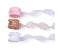 Spritewelry Cinta de organza iridiscente de gasa iridiscente de 3 colores para envolver regalos, manualidades, ramos, bodas, fiestas, decoración de Navidad, 40 mm