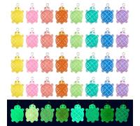 Spritewelry Dijes luminosos de resina que brillan en la oscuridad, diseño de tortugas marinas, océano, animales, para manualidades, pendientes, collares, fabricación de joyas, Resina