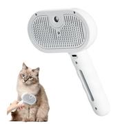 Spritz Defur Comb - Cat Steaming-Brush Tool, Dog Hair Remover for Shedding, Pet-Spray Gear, USB-Rechargeable Base with 35ml Integrated-Tank, Grooming-Depilatory Kit for Cleansing and Massaging