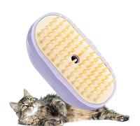 Spritz Defur Comb for Cats, 4.92x2.95x1.97 Inches Multifunctional Steamy Cat Brush, White/Purple Adorable Pet Grooming and Shedding Tool for Cats and Dogs