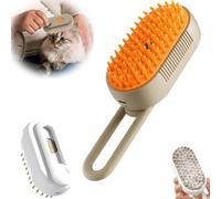 Spritz Defur Comb for Cats, Spritz Defur Comb, Celery Pets Steam Brush, 3 in 1 Water Cat Brush, Self Cleaning Steam Cat Brush, Grooming Brush for Removing Tangled and Loose Hair (1 pcs,Gray)