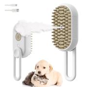 Spritz Defur Comb for Cats,steam Cat Brush for Short Haired Cats,3 In 1 Pet Steam Brush for Cats & Dogs, Cat Steam Brush,Grooming Brush for Removing Tangled and Loose Hair