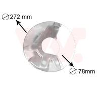 Spritzblech Ankerblech Frontal Izquierda Compatible Para VW Polo 86C 80 86 AUDI