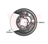 Spritzblech Ankerblech Hacia La Izquierda Compatible Para Fiat Ducato Kasten 250