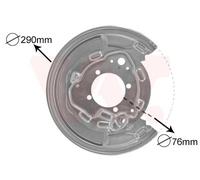 Spritzblech Ankerblech Hinten Derecho Pasando Para Toyota Avensis Station