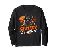 Spritzy y yo lo sé - Funny Spritz Racoon Manga Larga