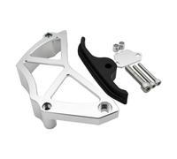 Sprocket Chain Cover Compatible con 790 890 Adventure SR 790Duke 2018-2023 890Duke Cubierta Protectora de Cadena de piñón Delantero Sensor Protector Sprocket Guard Protector(Silver Set)