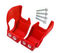 Sprocket Guard Protector Compatible con Kawasaki KX250 4T KX250F KX450 4T Protector de Cubierta de Zapata de Horquilla Delantera y protección de Pierna Inferior Cubierta de Cadena(Red)