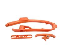 Sprocket Guard Protector Kit de protección de Deslizador de Cadena de Abrazadera Compatible con KTM SX SXF XC XCF XCFW SMR 125 250 300 350 450 2007-2020(Orange 3 Piece Set)