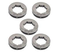 Sprocket Set, Clutch Rim, 3.8.7 Tooth Replacement, Chain Drive Accessory, Engine Lawn Mower Parts for Cutting, Durable Heavy Duty Maintenance Equipment Repair Kit Silver