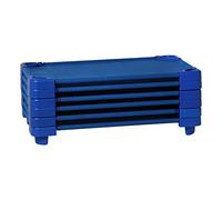 Sprogs - Cunas apilables para niños, tamaño estándar, Color Azul (Paquete de 6)