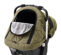 Sprouterie - Funda de asiento de coche para bebé, impermeable, para clima frío, solapa con cremallera, resistente al viento, universal, cálida y acogedora para niños y niñas, recién nacidos, color