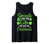Sprouts Are For Life - Veggie Vegan Christmas Christmas Holiday Camiseta sin Mangas