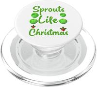 Sprouts Are For Life - Veggie Vegan Christmas Christmas Holiday PopSockets PopGrip para MagSafe