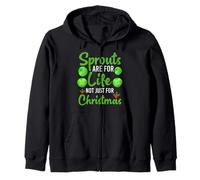 Sprouts Are For Life - Veggie Vegan Christmas Christmas Holiday Sudadera con Capucha