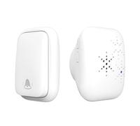 SproutSage QX-002 Timbre autoalimentado, IP44 impermeable de largo alcance y alto volumen, timbre inalámbrico 433 autogenerador para uso doméstico.