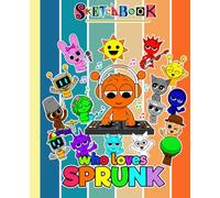 Sprunkl's SketchBook: A Cool Notebook for Sketching and Note | Thick 110 Pages Blank Pages for Drawing, Writing | Great Gift Idea For Any Occasion in ... Teen Men Women Kid | SIZE: 7.5 x 9.25 inches