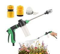 Spruzzatore Per Tubo Da Giardino Spruzzatore Ad Alta Pressione Con Ugello Girevole - Ugello Tubo Da Giardino | Acqua Regolabile Per Lavaggio Auto Cane Terrazo Cortile Prato Esterno Irrigazione