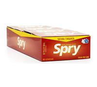 Spry Fresh Chicle Natural con Xilitol Sistema de Defensa Dental sin Aspartamo sin Azúcar sin OGM sin Gluten (Cinnamon, 10 Count Blister Cards - Pack of 20)