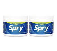 Spry Fresh Chicle Natural con Xilitol Sistema de Defensa Dental sin Aspartamo sin Azúcar sin OGM sin Gluten (Peppermint, 100 Count - Pack of 2)