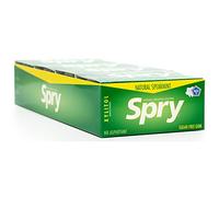 Spry Fresh Chicle Natural con Xilitol Sistema de Defensa Dental sin Aspartamo sin Azúcar sin OGM sin Gluten (Spearmint, 10 Count Blister Cards - Pack of 20)