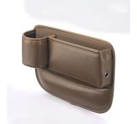 spshi Relleno Hueco Asiento para Buick Lacrosse 2004-2019 GM Epsilon II, Organizador Consola Lateral con Portavasos y Ranura Cable, Caja Cuero PU, Bolsillo Almacenamiento Coche,C-Brown