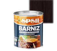 SPSIL Barniz Madera y Pintura para Madera Ebano 125ml, Lasur Protector con Secado Rápido y Alta Durabilidad, Ideal para Uso Interior y Exterior en Todo Tipo de Superficies de Madera