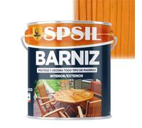 SPSIL Barniz Madera y Pintura para Madera Pino Tea 2.5L, Lasur Protector con Secado Rápido y Alta Durabilidad, Ideal para Uso Interior y Exterior en Todo Tipo de Superficies de Madera